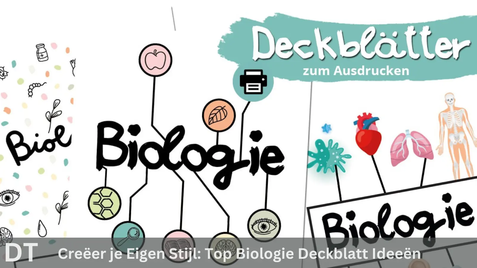 CreÃ«er je eigen stijl top biologie deckblatt ideeÃ«n (2)