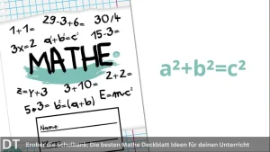 Erober die schulbank die besten mathe deckblatt ideen für deinen unterricht