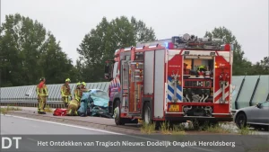 Het ontdekken van tragisch nieuws dodelijk ongeluk heroldsberg