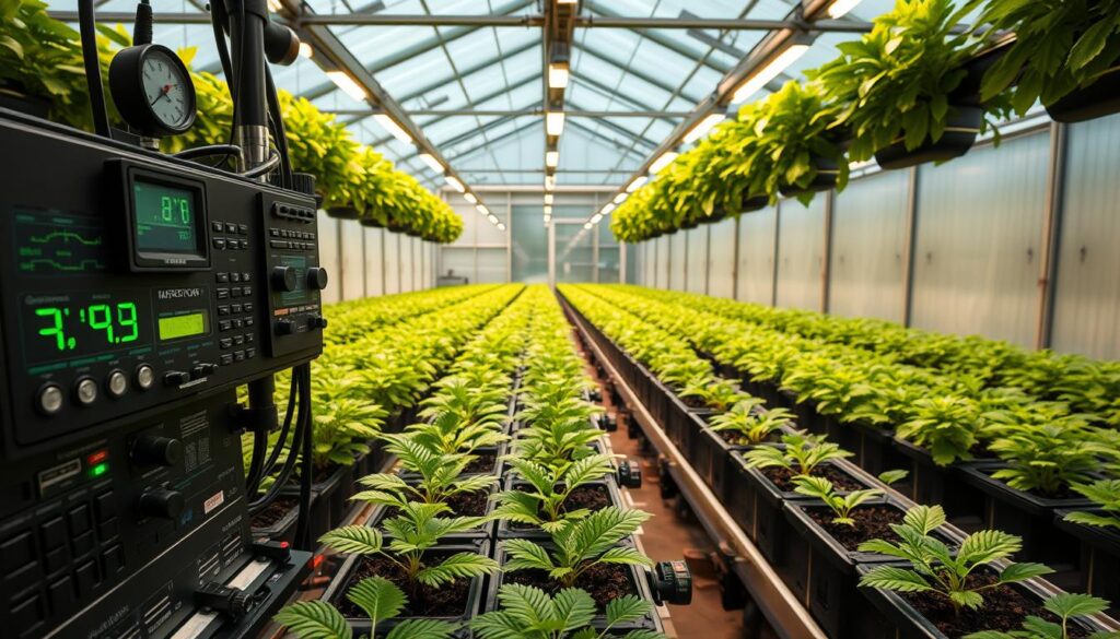 Indoor-Pflanzenzucht Temperaturregelung