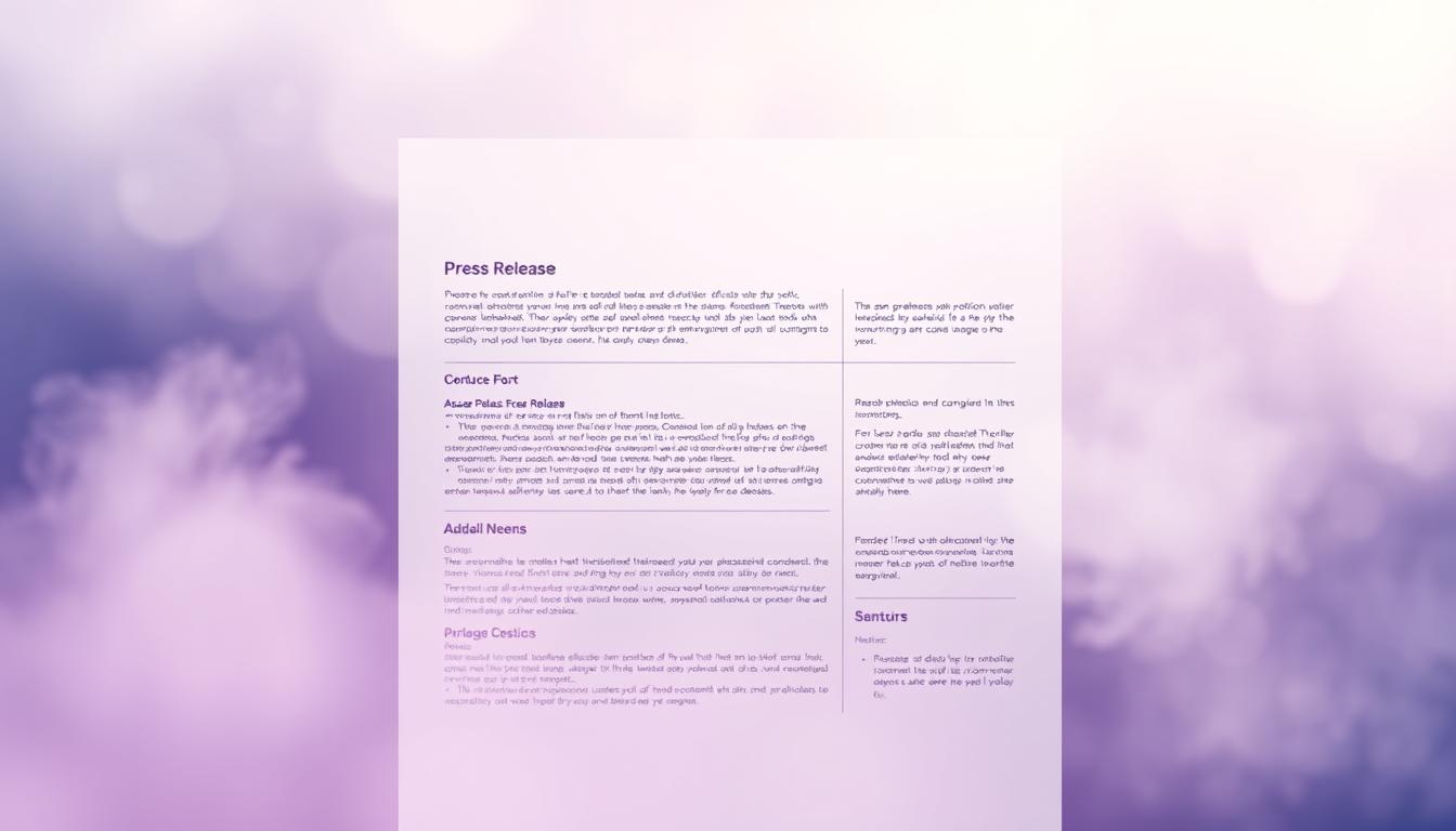 Pressemitteilung Aufbau Schema