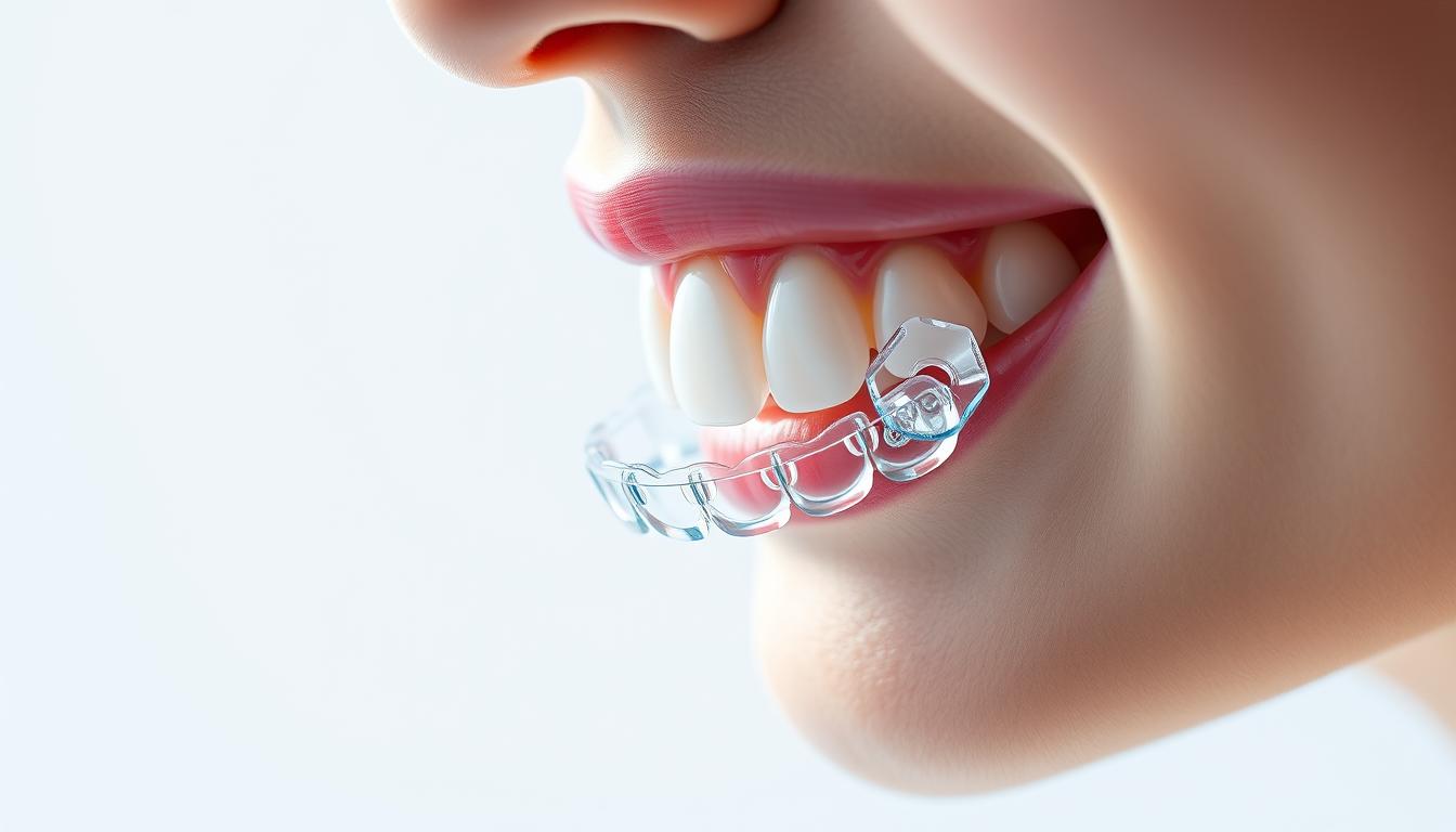 Unsichtbare Zahnspange moderne Lösung