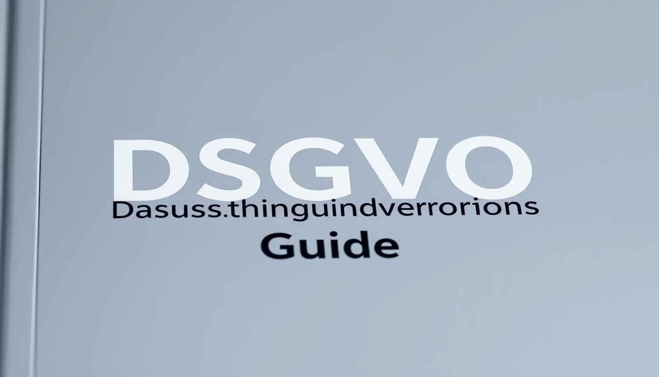DSGVO Datenschutzgrundverordnung Guide