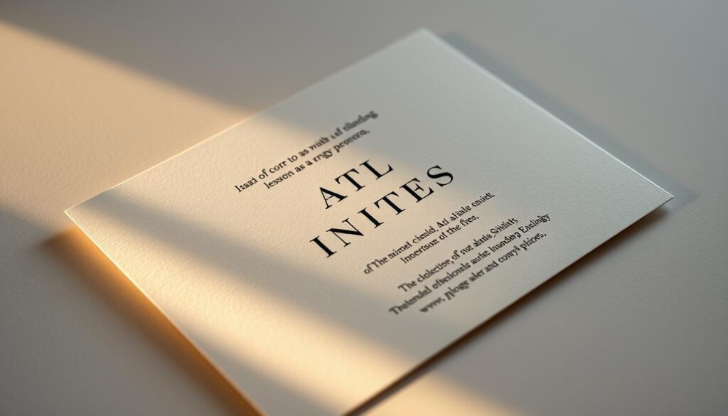 Einladungsdesign erste Eindruck