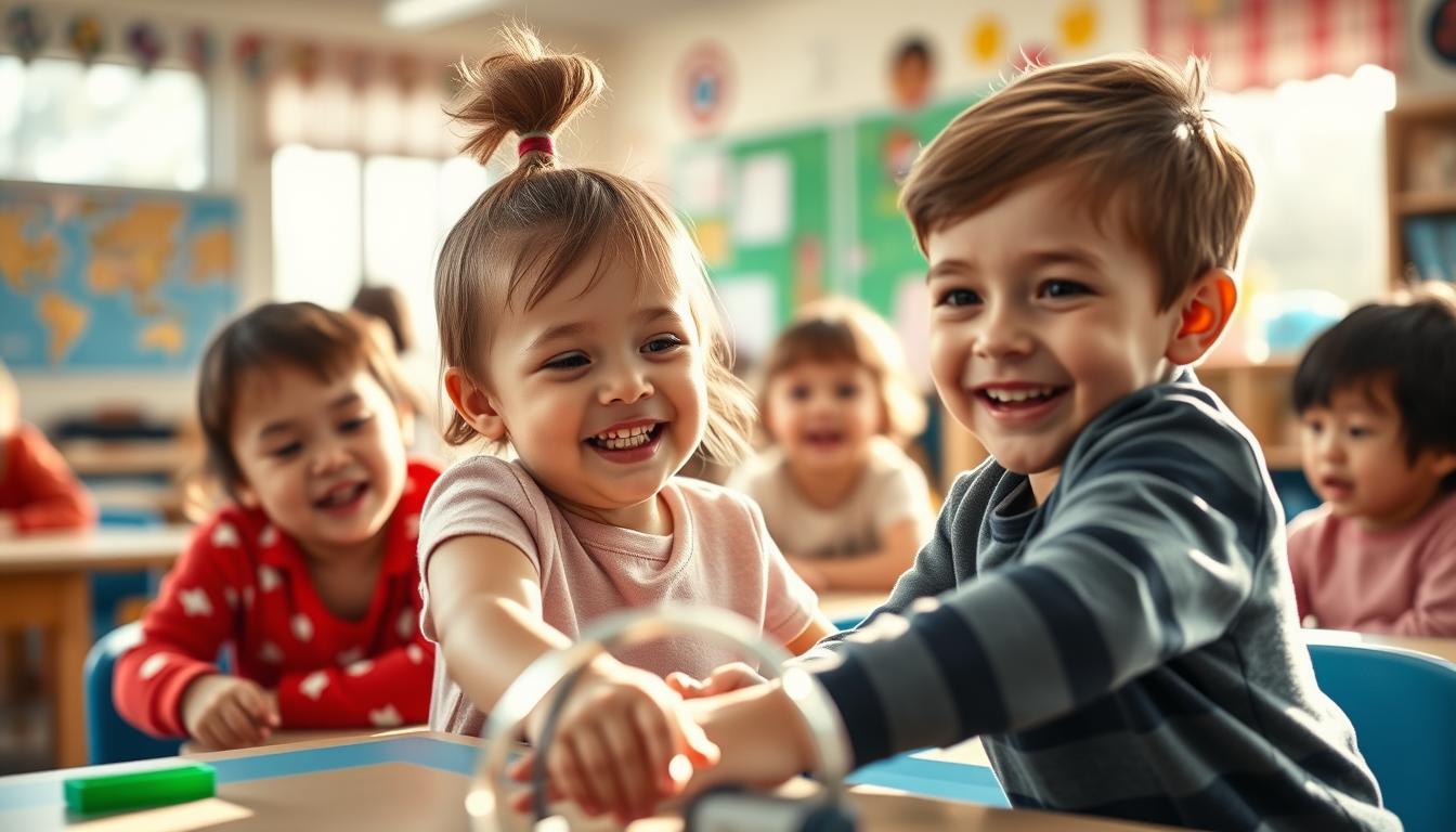 Fotograf für Kindergärten bei der Arbeit