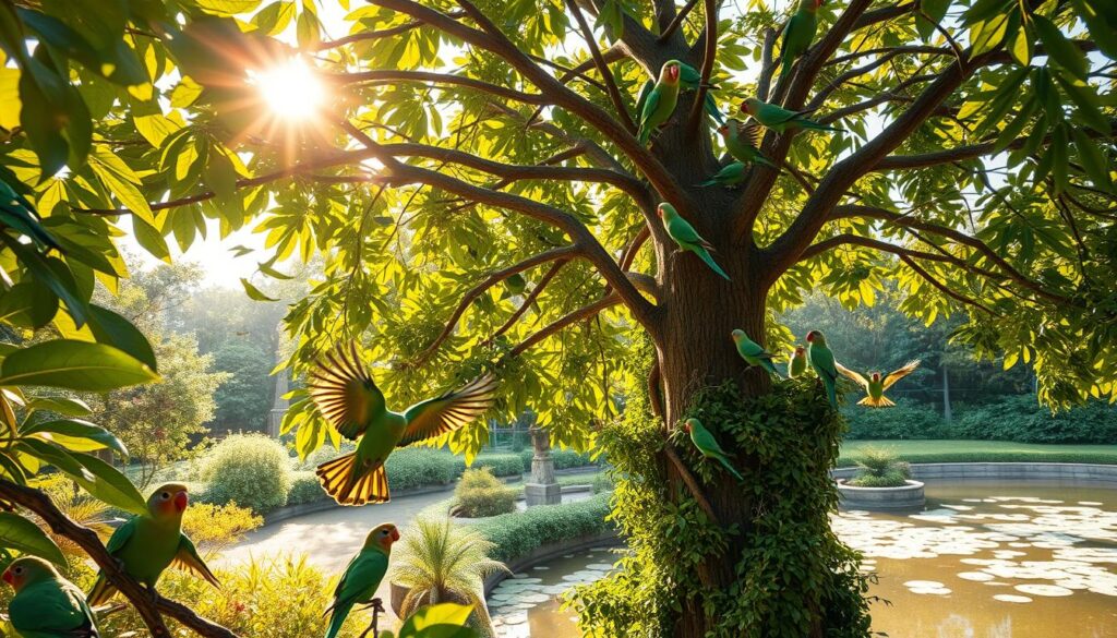 Wellensittich Verhalten in natürlicher Umgebung