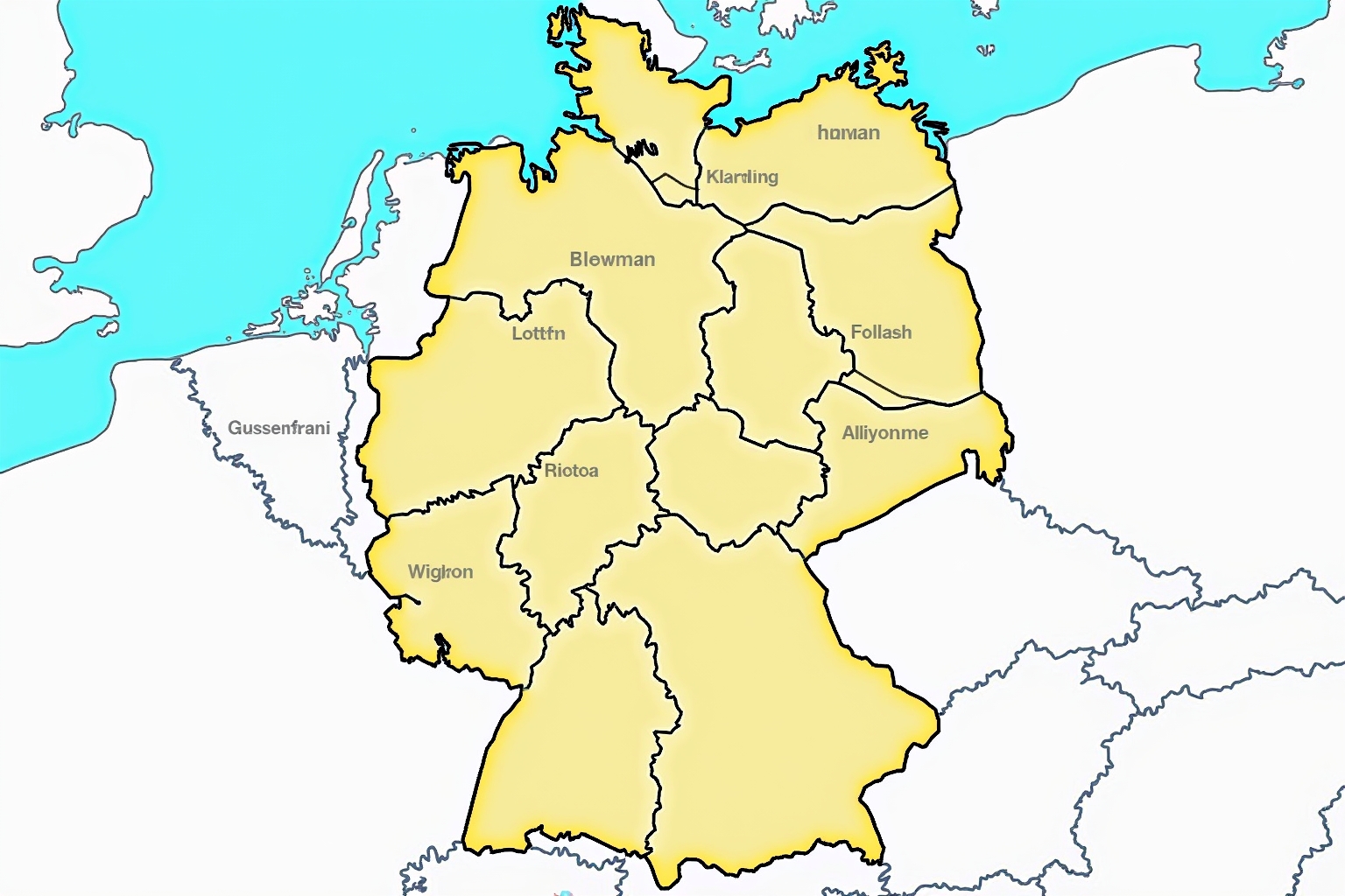 deutschlandkarte mit städten-Titel