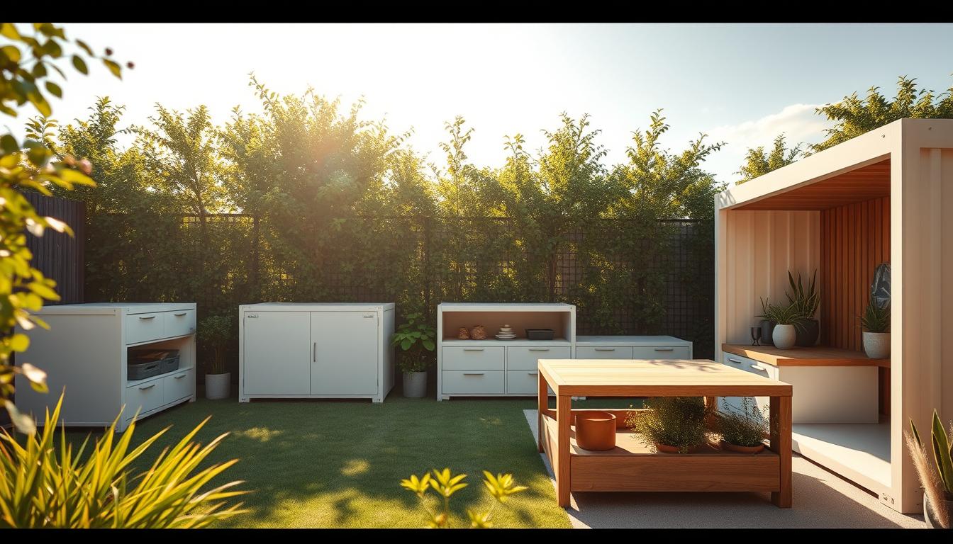 flexible Gartenlösungen mit modernen Containern