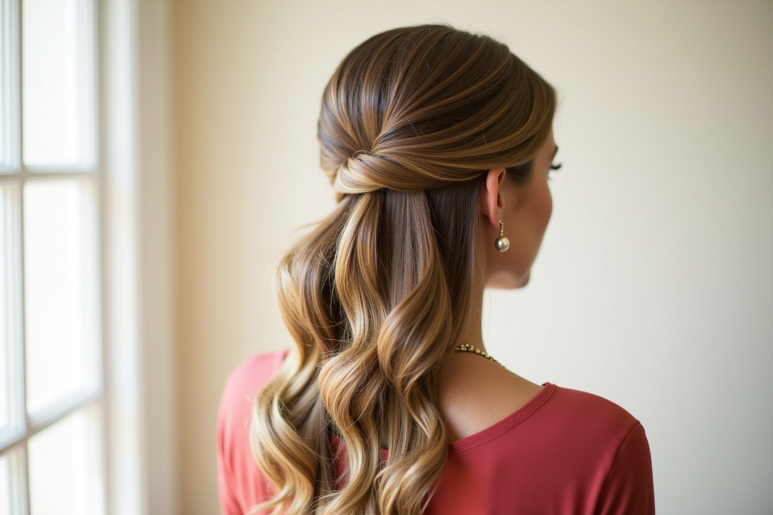 half up half down frisur-Titel