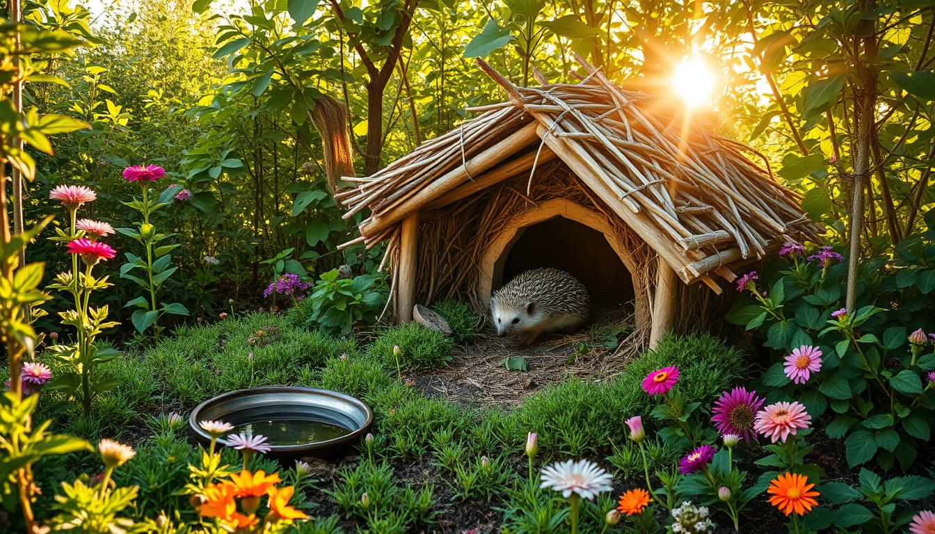 Igelhaus Garten Tipps für sicheren Rückzugsort