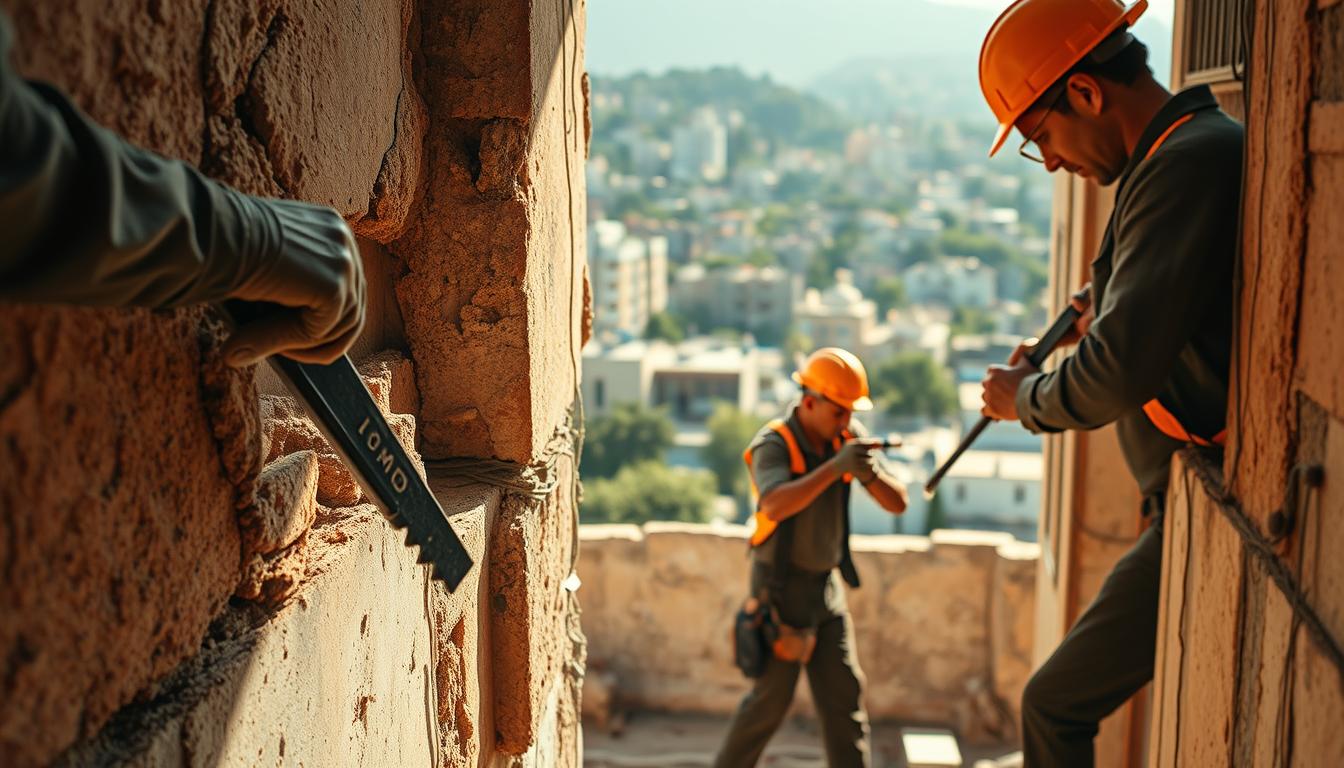 Sanierungsfirma bei der Arbeit