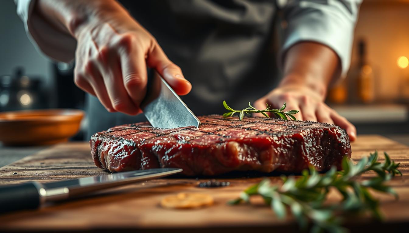 Steak klopfen Zubereitungstechnik