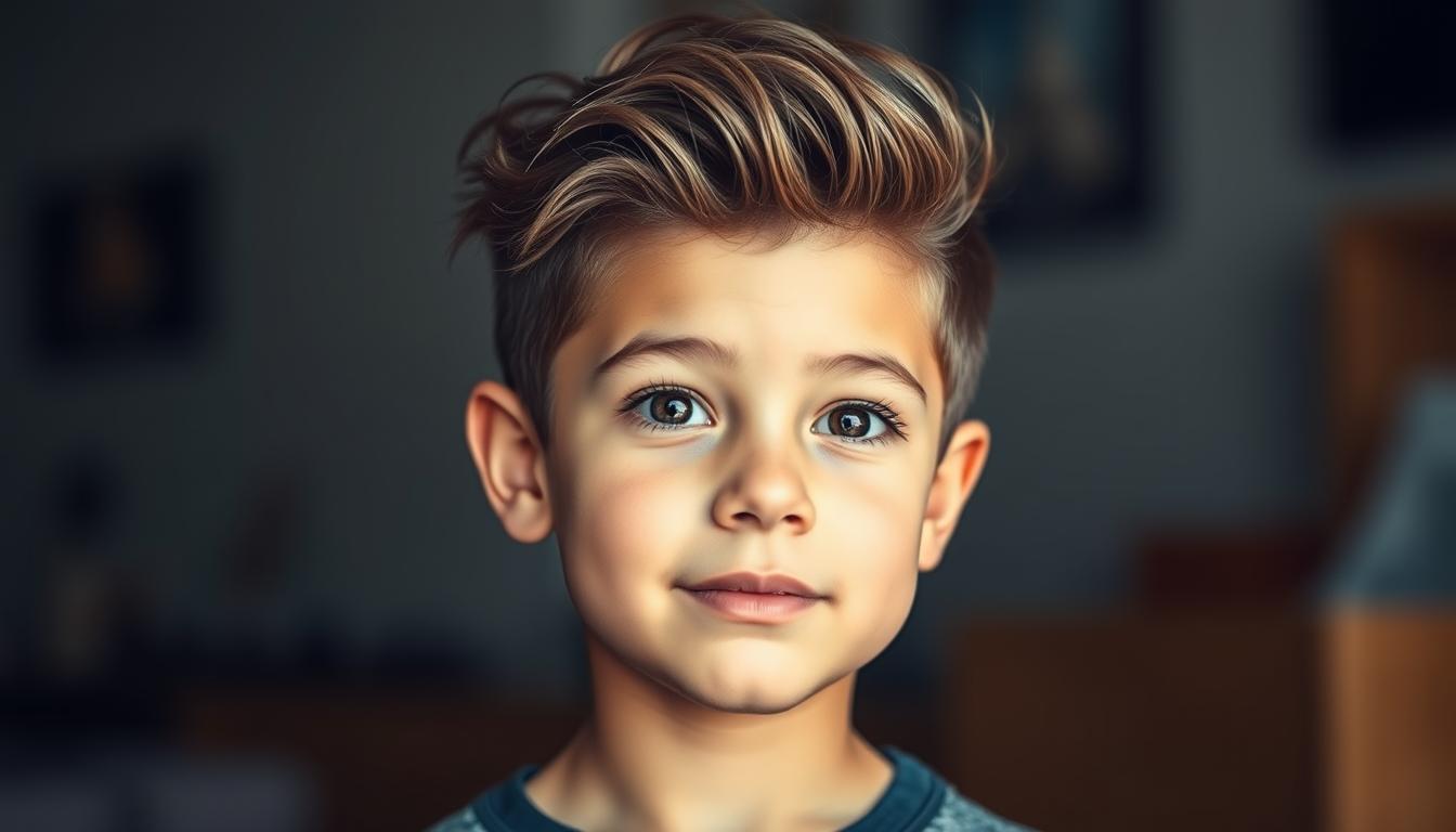 stylische Kinderhaarschnitte für kleine Jungs