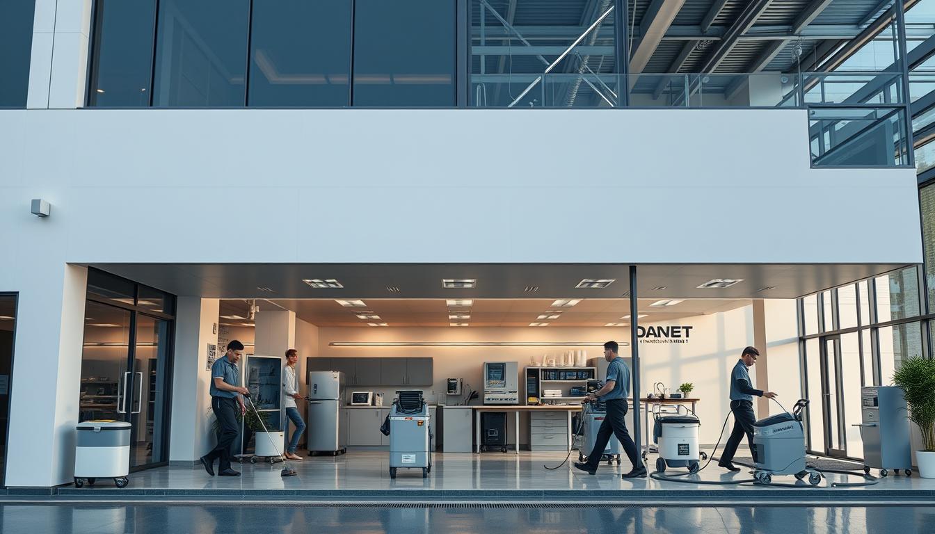 Moderne Gebäudereinigung mit professionellen Standards