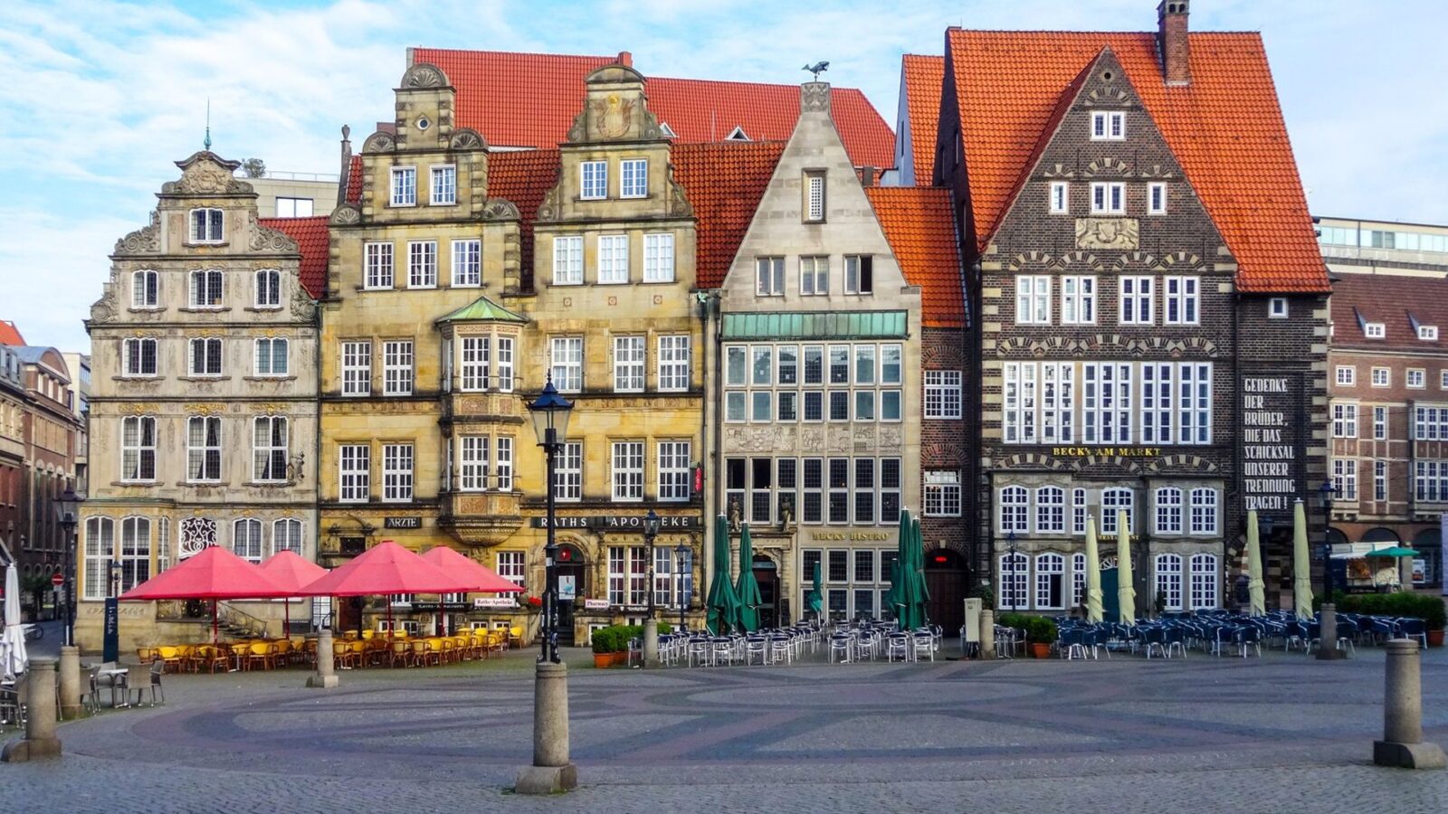 Historische Häuserzeile am Bremer Marktplatz – verkaufsoffener Sonntag in Bremen